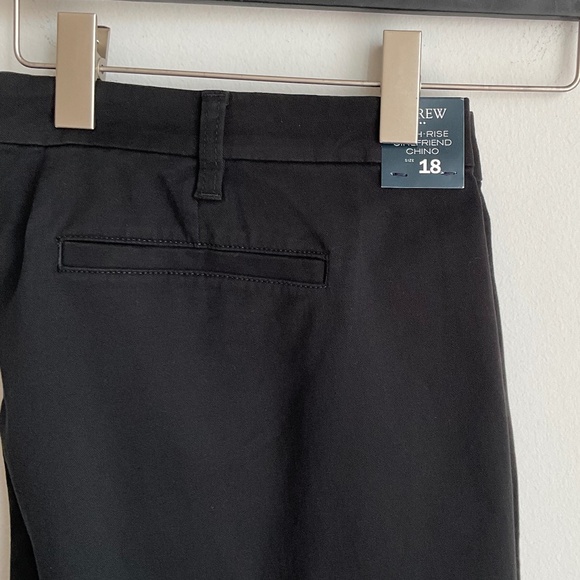 NWT J. Crew Factory Womans Black High-Rise Girlfriend Chino Pant SZ 18 - Picture 6 of 7